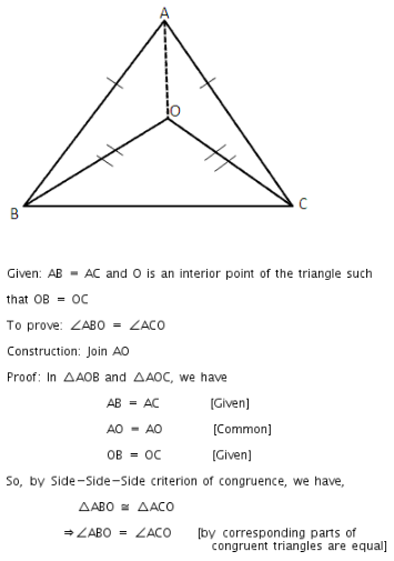 RS Aggarwal Solutions Class 9 Chapter 5 Congruence of Triangles and Inequalities in a Triangle 5a 12.1