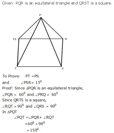 RS Aggarwal Solutions Class 9 Chapter 5 Congruence of Triangles and Inequalities in a Triangle 5a 22.1