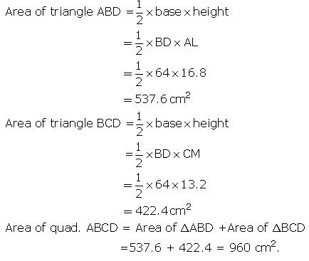 RS Aggarwal Solutions Class 9 Chapter 7 Areas 7a 24.1