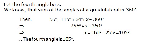 RS Aggarwal Solutions Class 9 Chapter 9 Quadrilaterals and Parallelograms 9a 1.1