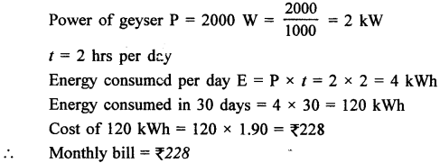 A New Approach to ICSE Physics Part 2 Class 10 Solutions Electric Energy, Power & Household Circuits 27.1