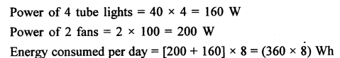 A New Approach to ICSE Physics Part 2 Class 10 Solutions Electric Energy, Power & Household Circuits 28.2
