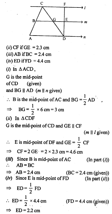 ML Aggarwal Class 9 Solutions for ICSE Maths Chapter 11 Mid Point Theorem Q12.3