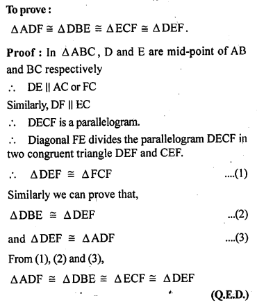 ML Aggarwal Class 9 Solutions for ICSE Maths Chapter 11 Mid Point Theorem Q2.2