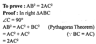 ML Aggarwal Class 9 Solutions for ICSE Maths Chapter 12 Pythagoras Theorem Q9.2