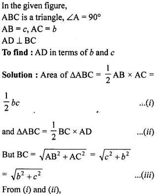 ML Aggarwal Class 9 Solutions for ICSE Maths Chapter 12 Pythagoras Theorem ch Q6.2
