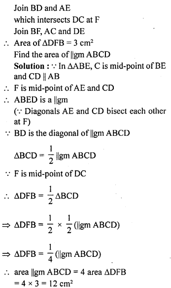 ML Aggarwal Class 9 Solutions for ICSE Maths Chapter 14 Theorems on Area 6.3