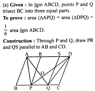 ML Aggarwal Class 9 Solutions for ICSE Maths Chapter 14 Theorems on Area Q11.2