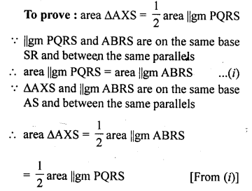 ML Aggarwal Class 9 Solutions for ICSE Maths Chapter 14 Theorems on Area Q6.3