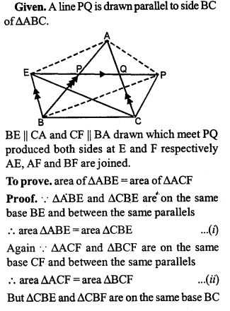 ML Aggarwal Class 9 Solutions for ICSE Maths Chapter 14 Theorems on Area Qp4.1