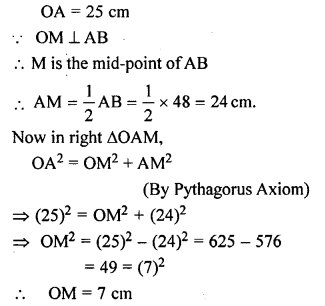 ML Aggarwal Class 9 Solutions for ICSE Maths Chapter 15 Circle Q2.2