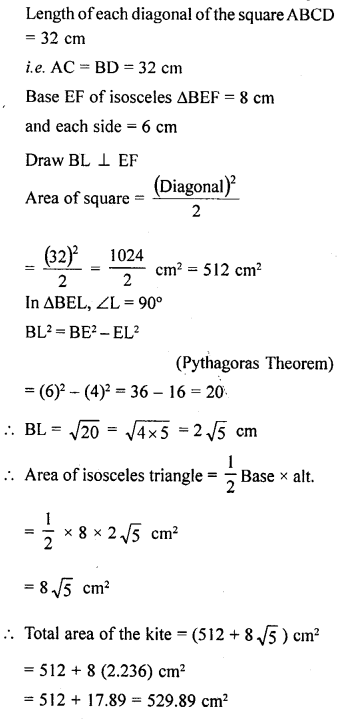 ML Aggarwal Class 9 Solutions for ICSE Maths Chapter 16 Mensuration Qp2.2