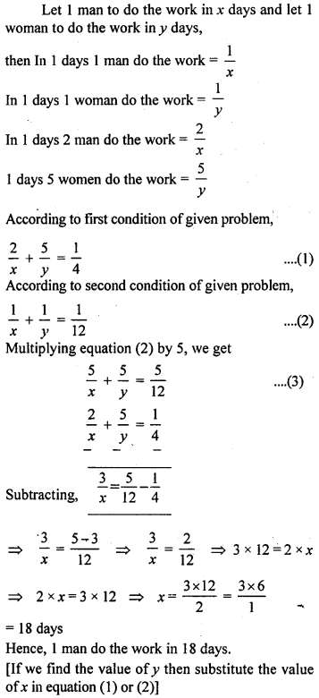 ML Aggarwal Class 9 Solutions for ICSE Maths Chapter 6 Problems on Simultaneous Linear Equations Q27.1