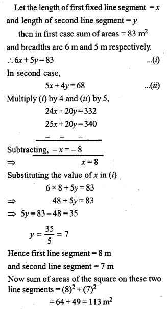 ML Aggarwal Class 9 Solutions for ICSE Maths Chapter 6 Problems on Simultaneous Linear Equations ch Q6.1