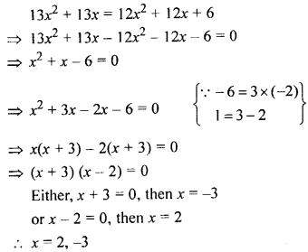 ML Aggarwal Class 9 Solutions for ICSE Maths Chapter 7 Quadratic Equations Q12.4