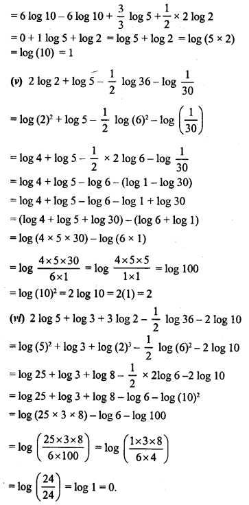 ML Aggarwal Class 9 Solutions for ICSE Maths Chapter 9 Logarithms 9.2 Q2.4