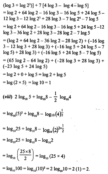 ML Aggarwal Class 9 Solutions for ICSE Maths Chapter 9 Logarithms 9.2 Q2.6