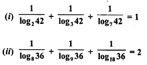 ML Aggarwal Class 9 Solutions for ICSE Maths Chapter 9 Logarithms 9.2 Q28.1