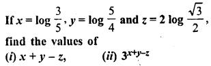 ML Aggarwal Class 9 Solutions for ICSE Maths Chapter 9 Logarithms 9.2 Q8.1