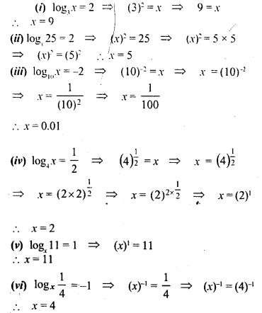 ML Aggarwal Class 9 Solutions for ICSE Maths Chapter 9 Logarithms Q4.2