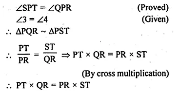 ML Aggarwal Class 10 Solutions for ICSE Maths Chapter 14 Similarity Chapter Test Q1.2
