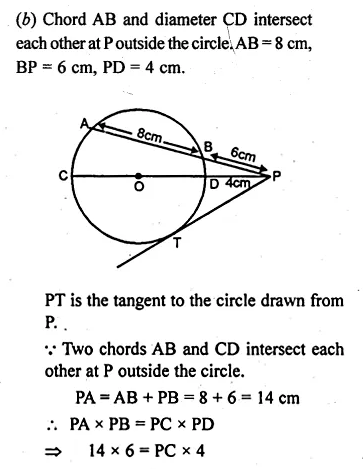 ML Aggarwal Class 10 Solutions for ICSE Maths Chapter 16 Circles Chapter Test Q12.4