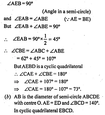 ML Aggarwal Class 10 Solutions for ICSE Maths Chapter 16 Circles Chapter Test Q2.4