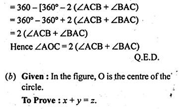ML Aggarwal Class 10 Solutions for ICSE Maths Chapter 16 Circles Chapter Test Q3.3