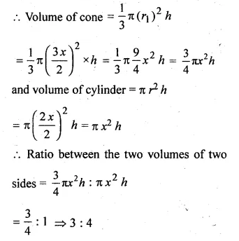 ML Aggarwal Class 10 Solutions for ICSE Maths Chapter 18 Mensuration Chapter Test Q11.1