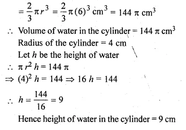 ML Aggarwal Class 10 Solutions for ICSE Maths Chapter 18 Mensuration Chapter Test Q20.1