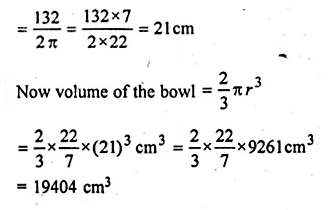 ML Aggarwal Class 10 Solutions for ICSE Maths Chapter 18 Mensuration Chapter Test Q5.1