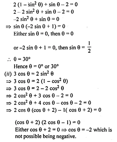 ML Aggarwal Class 10 Solutions for ICSE Maths Chapter 19 Trigonometric Identities Chapter Test Q16.1
