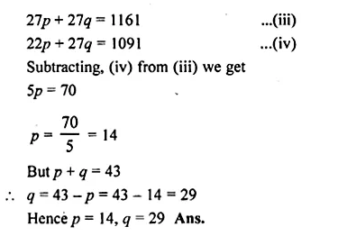 ML Aggarwal Class 10 Solutions for ICSE Maths Chapter 23 Measures of Central Tendency Chapter Test Q13.3
