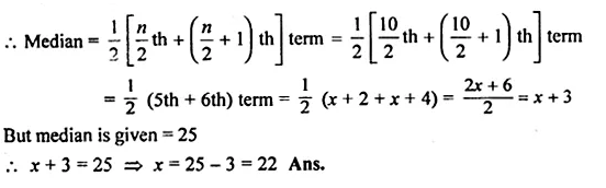 ML Aggarwal Class 10 Solutions for ICSE Maths Chapter 23 Measures of Central Tendency Chapter Test Q14.1