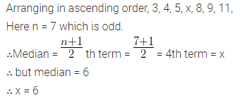 ML Aggarwal Class 10 Solutions for ICSE Maths Chapter 23 Measures of Central Tendency Chapter Test Q15.1