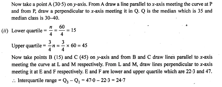 ML Aggarwal Class 10 Solutions for ICSE Maths Chapter 23 Measures of Central Tendency Chapter Test Q21.3