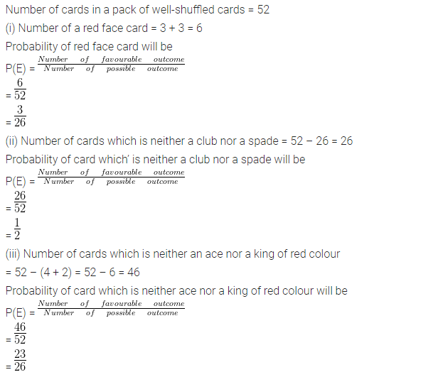 ML Aggarwal Class 10 Solutions for ICSE Maths Chapter 24 Probability Chapter Test Q14.1