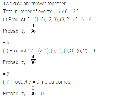ML Aggarwal Class 10 Solutions for ICSE Maths Chapter 24 Probability Chapter Test Q16.1