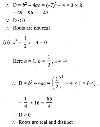 ML Aggarwal Class 10 Solutions for ICSE Maths Chapter 6 Quadratic Equations in One Variable Chapter Test Q10.1