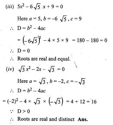 ML Aggarwal Class 10 Solutions for ICSE Maths Chapter 6 Quadratic Equations in One Variable Chapter Test Q10.2