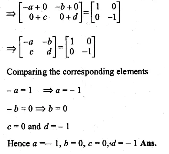 ML Aggarwal Class 10 Solutions for ICSE Maths Chapter 9 Matrices Chapter Test Q11.1