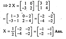 ML Aggarwal Class 10 Solutions for ICSE Maths Chapter 9 Matrices Chapter Test Q3.1