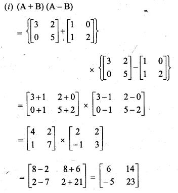 ML Aggarwal Class 10 Solutions for ICSE Maths Chapter 9 Matrices Chapter Test Q7.1