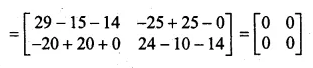 ML Aggarwal Class 10 Solutions for ICSE Maths Chapter 9 Matrices Chapter Test Q8.2