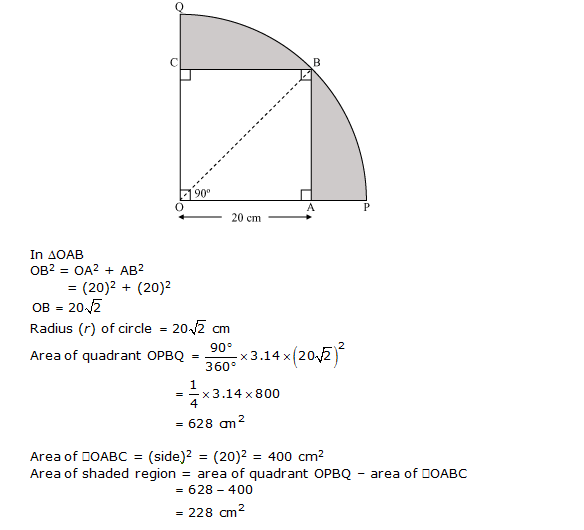 NCERT Solutions for Class 10 Maths Chapter 12 Areas Related to Circles ex 12.3 13s