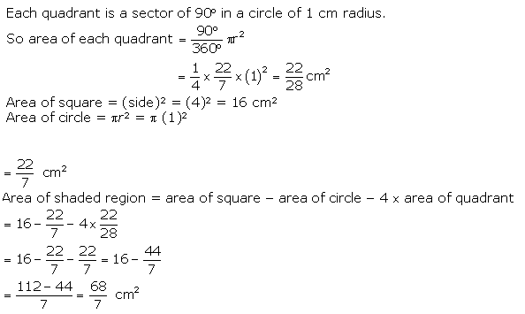 NCERT Solutions for Class 10 Maths Chapter 12 Areas Related to Circles ex 12.3 5s1
