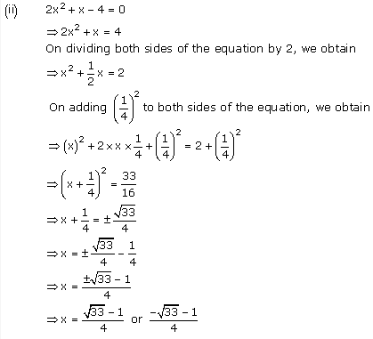 NCERT Solutions for Class 10 Maths Chapter 4 Quadratic Equations 14