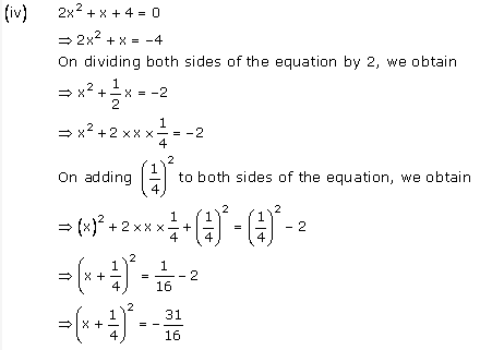 NCERT Solutions for Class 10 Maths Chapter 4 Quadratic Equations 16