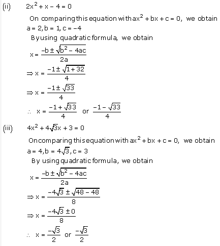 NCERT Solutions for Class 10 Maths Chapter 4 Quadratic Equations 18