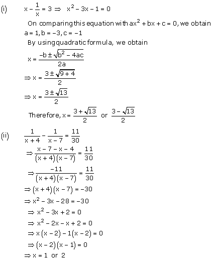 NCERT Solutions for Class 10 Maths Chapter 4 Quadratic Equations 20
